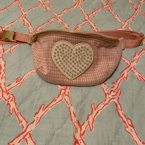 💗Stoney Clover Lane Paris Shimmer Woven Fanny Belt Bag EUC💗